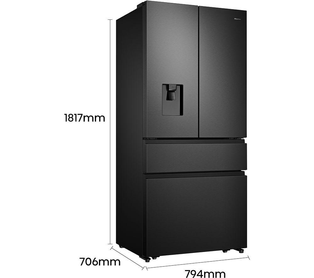 HISENSE PureFlat RF540N4WFE Fridge Freezer - Black Stainless Steel image number 11 of 13