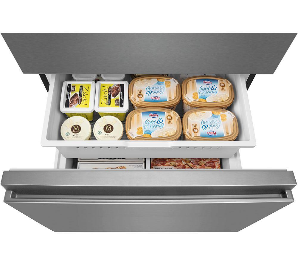 HISENSE PureFlat RF540N4WIE Fridge Freezer - Stainless Steel image number 3 of 8