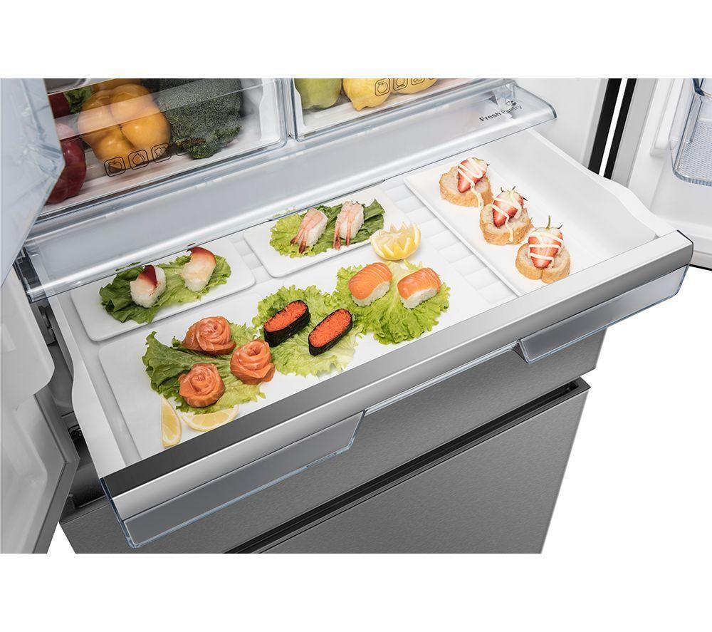 HISENSE PureFlat RF540N4WIE Fridge Freezer - Stainless Steel image number 4 of 8