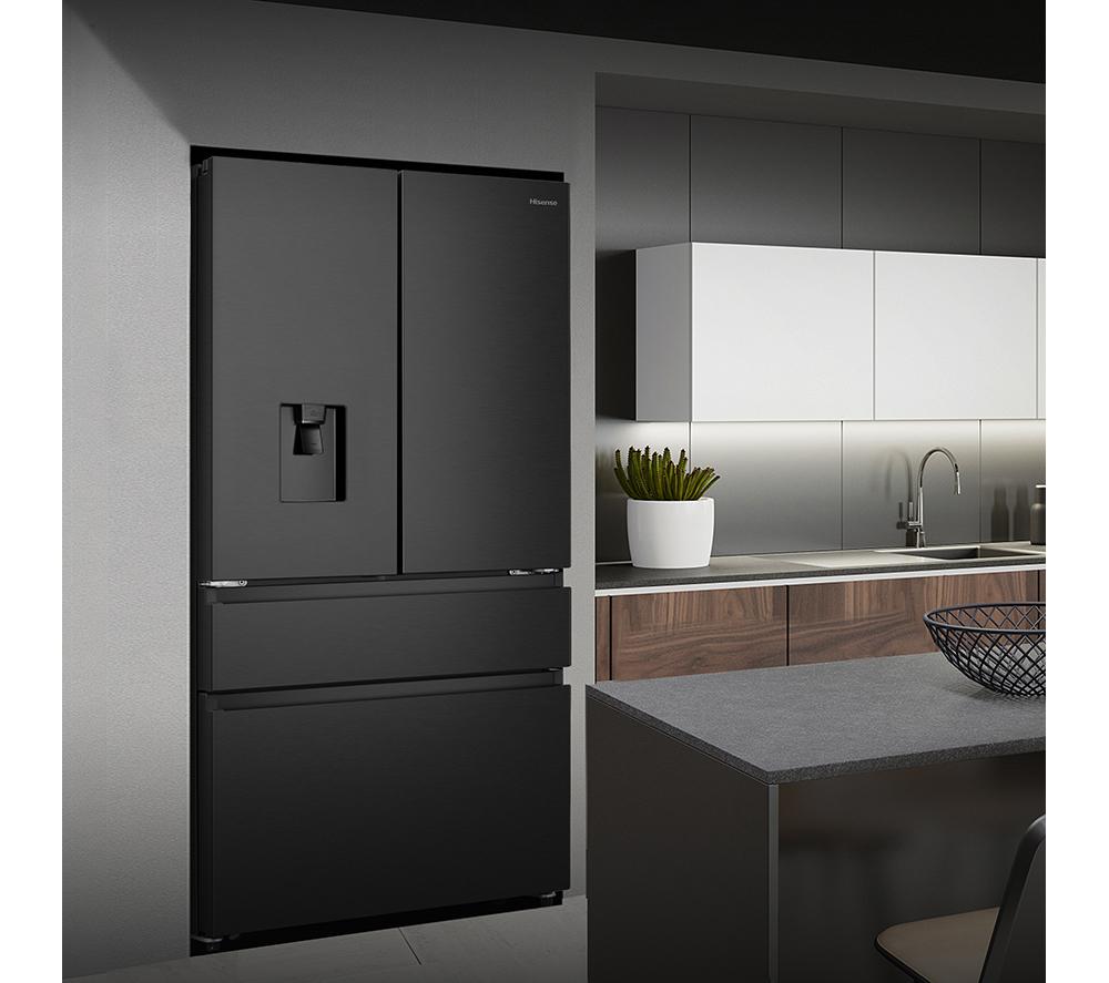 HISENSE PureFlat RF749N4SWFE Fridge Freezer - Black Stainless Steel image number 12 of 13
