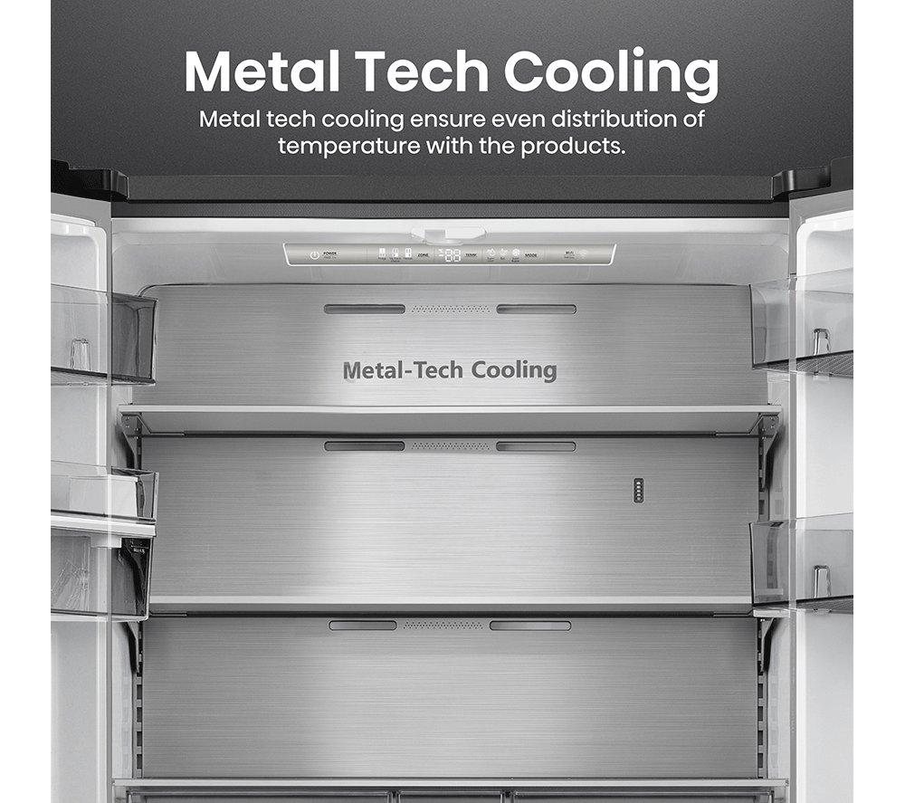 HISENSE PureFlat RF749N4SWSE Smart Fridge Freezer - Stainless Steel image number 6 of 18