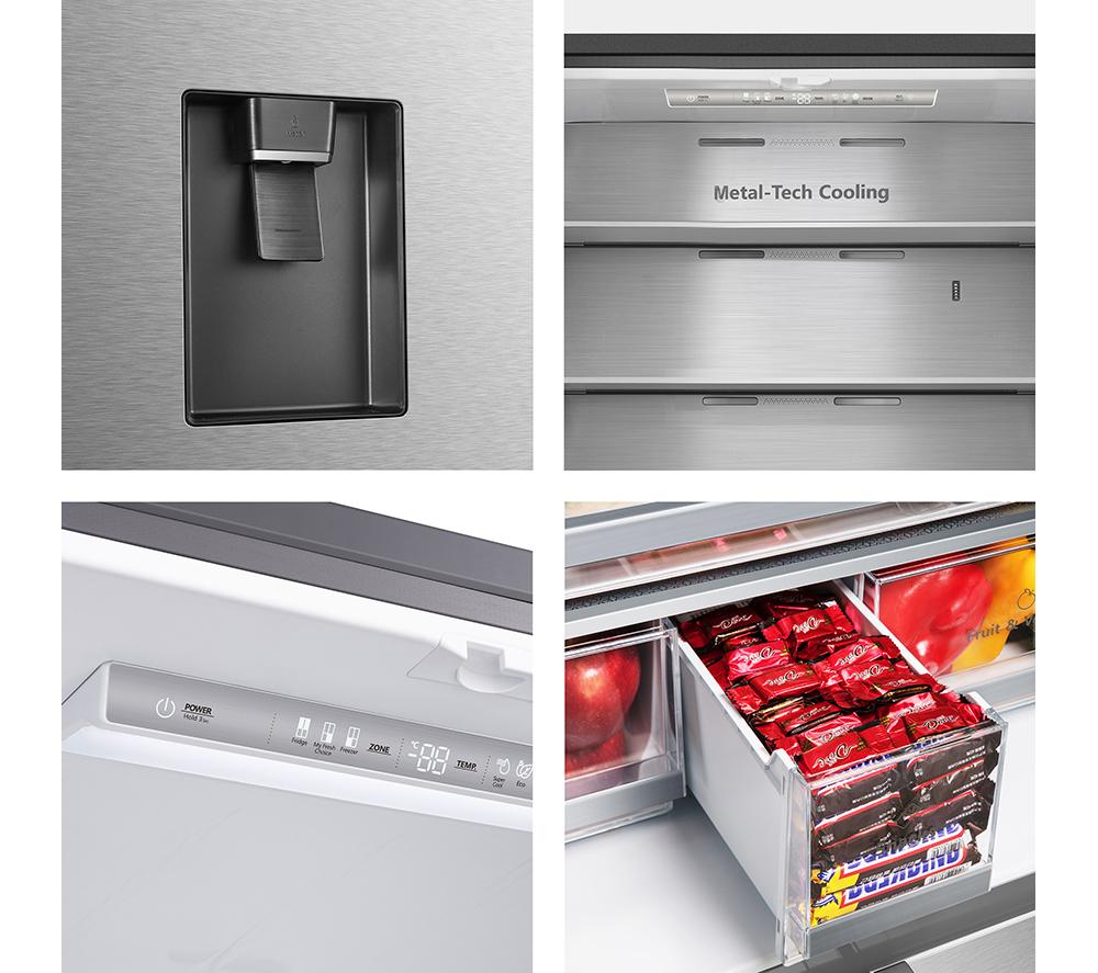 HISENSE PureFlat RF749N4SWSE Smart Fridge Freezer - Stainless Steel image number 10 of 18
