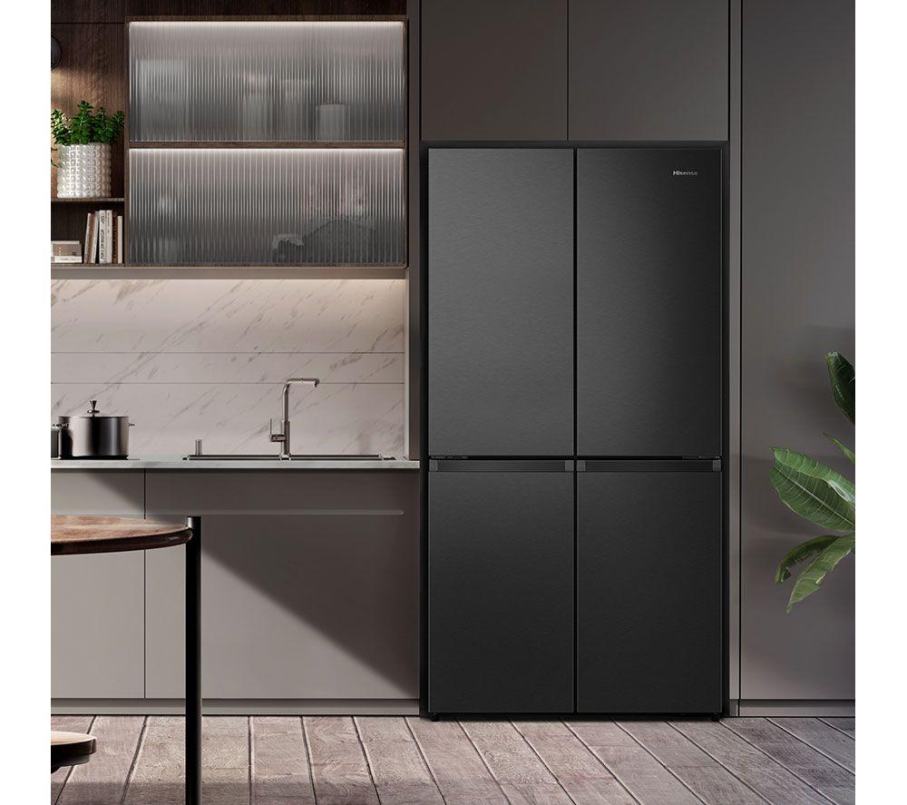 HISENSE PureFlat RQ758N4SAFE Smart Fridge Freezer - Black image number 2 of 11