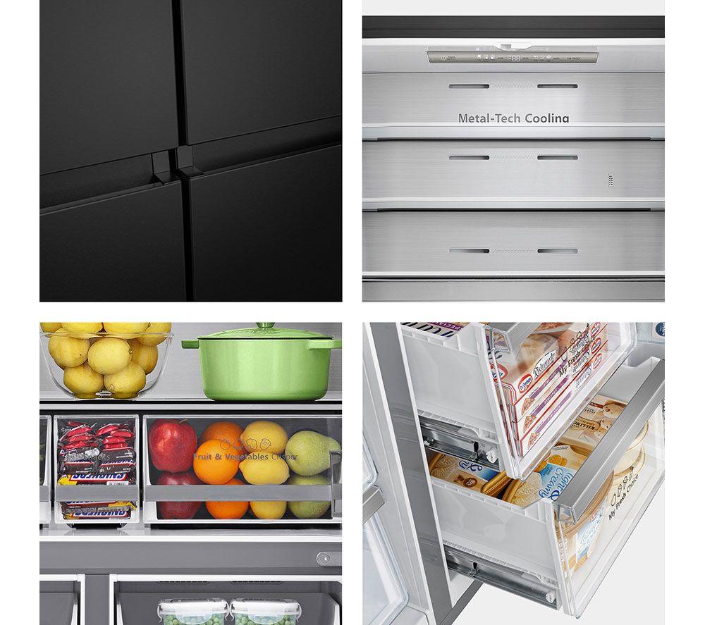 HISENSE PureFlat RQ758N4SAFE Smart Fridge Freezer - Black image number 11 of 11