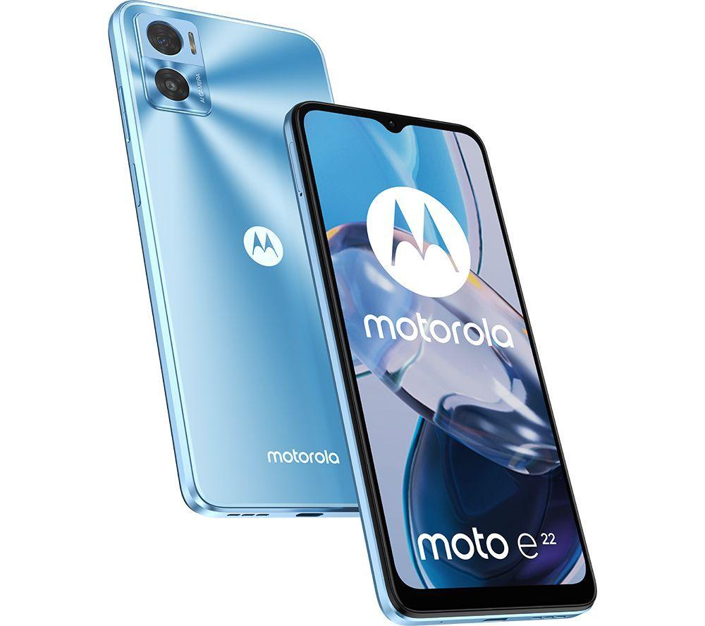 MOTOROLA Moto E22 - 64 GB, Crystal Blue - image 1