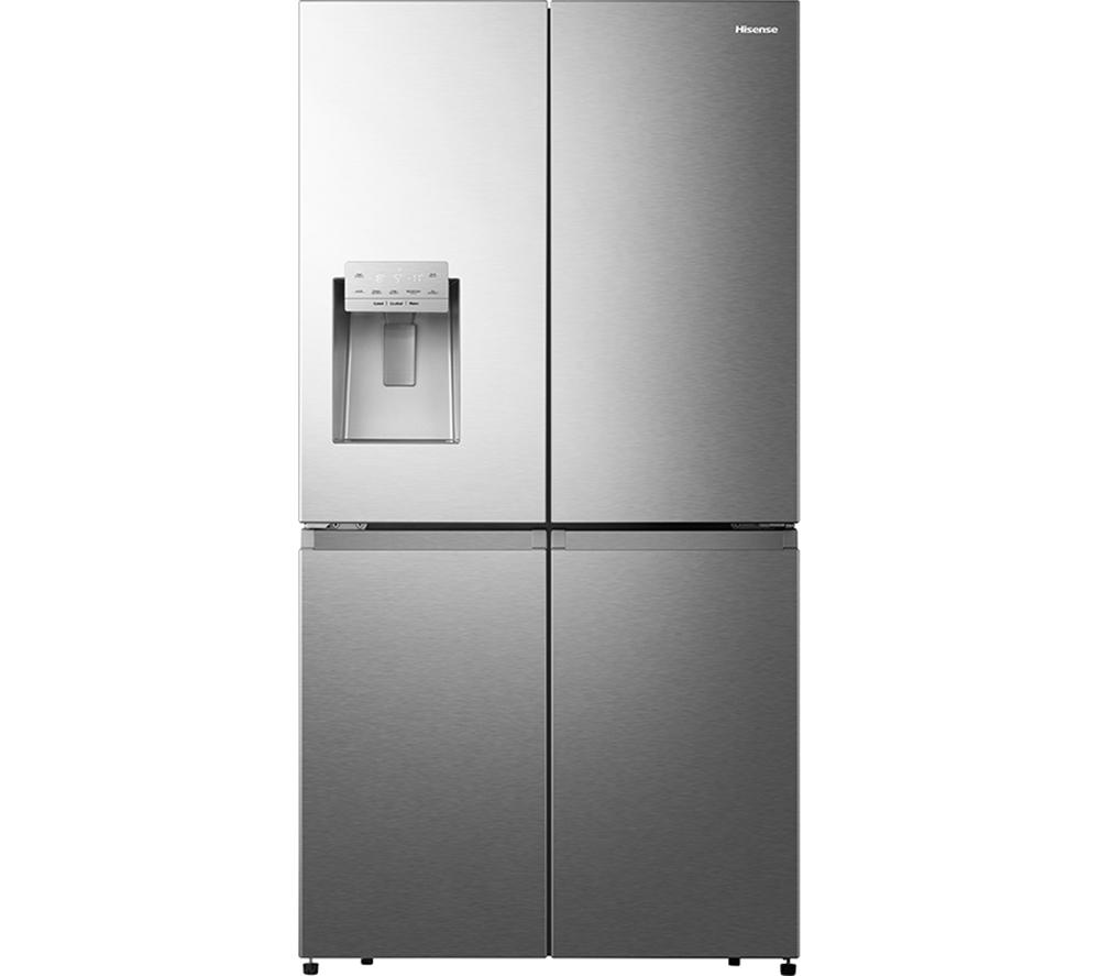 HISENSE RQ760N4SASE American-Style Smart Fridge Freezer - Silver, Stainless Steel