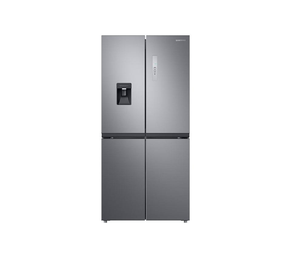 SAMSUNG Series 8 SpaceMax RF48A401 Fridge Freezer - Gentle Silver Matte