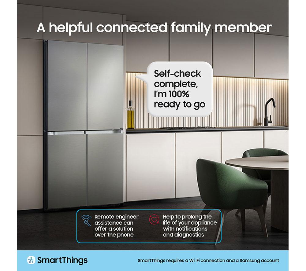 SAMSUNG Series 8 SpaceMax RF48A401EM9/EU Fridge Freezer - Gentle Silver Matte image number 8 of 11