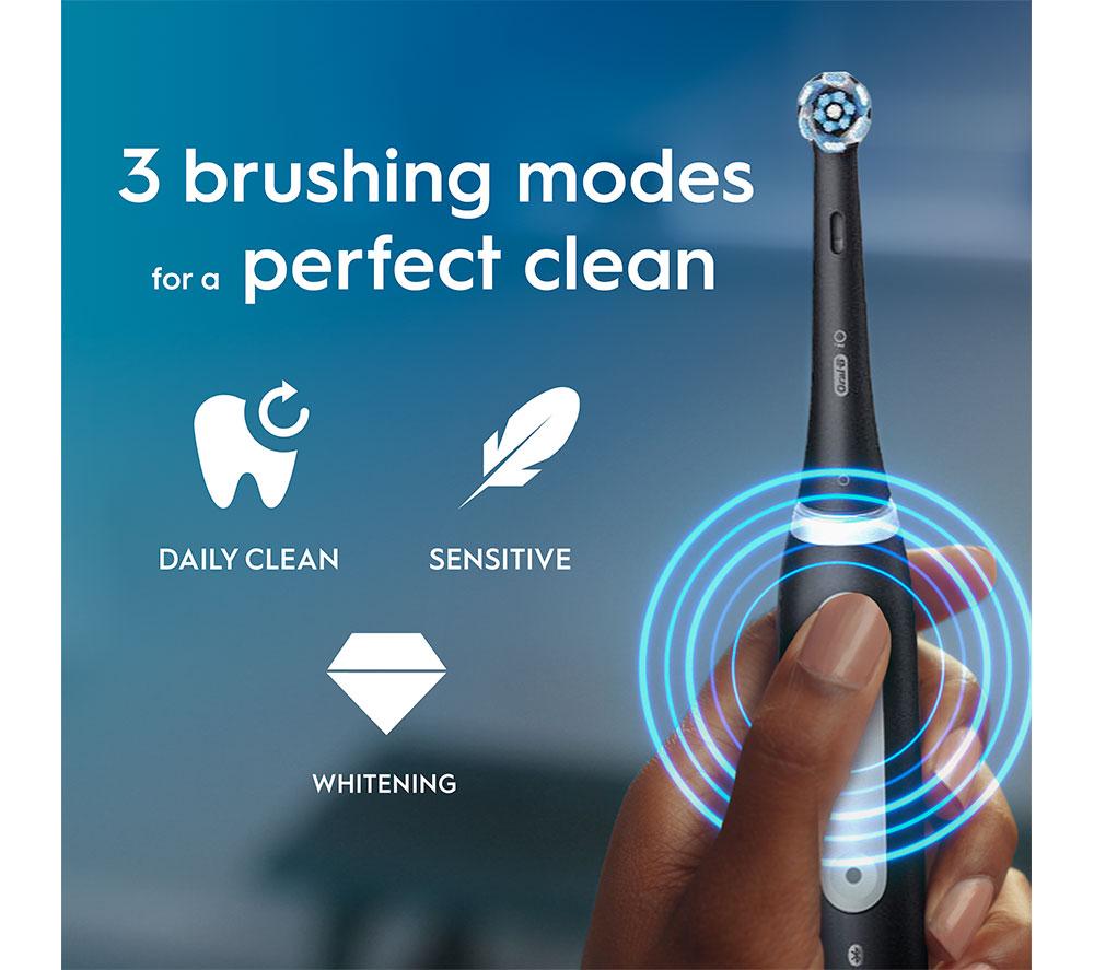 ORAL-B iO3 Electric Toothbrush & Travel Case - Black image number 4 of 4