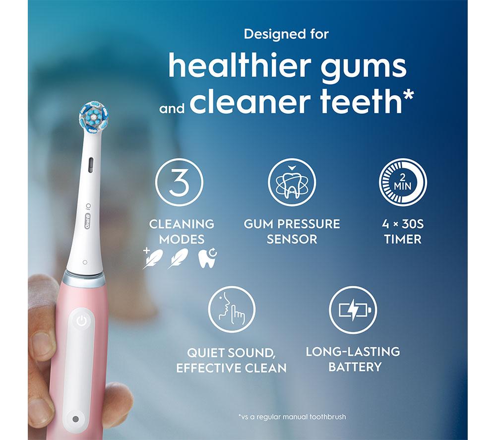 ORAL-B iO 3 Electric Toothbrush - Blush Pink image number 2 of 6