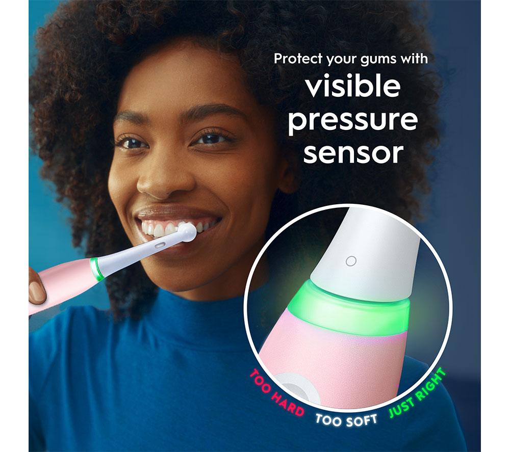 ORAL-B iO 3 Electric Toothbrush - Blush Pink image number 4 of 6