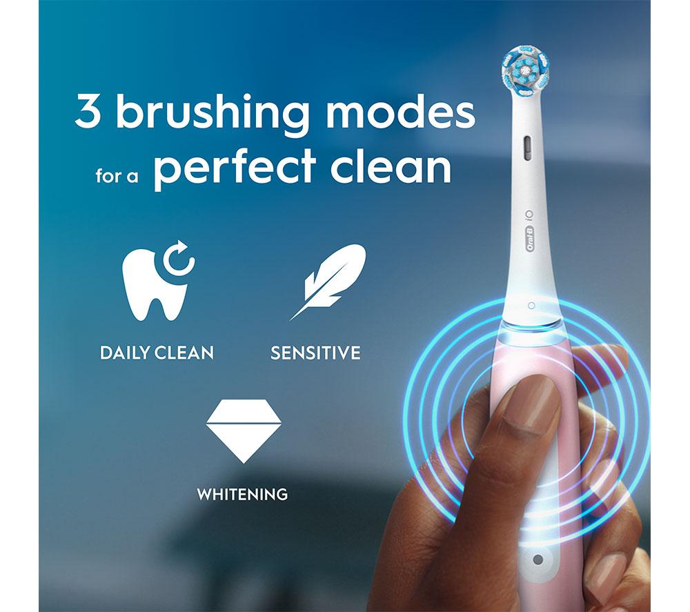 ORAL-B iO 3 Electric Toothbrush - Blush Pink image number 5 of 6
