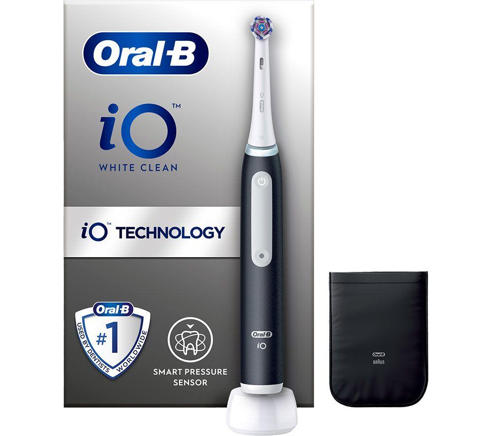 ORAL B iO 3 White Clean Electric Toothbrush with Charger Pouch