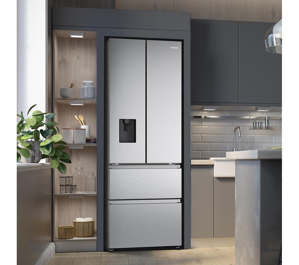 HISENSE PureFlat Slim RF632N4WIE Fridge Freezer - Stainless Steel image number 2 of 26