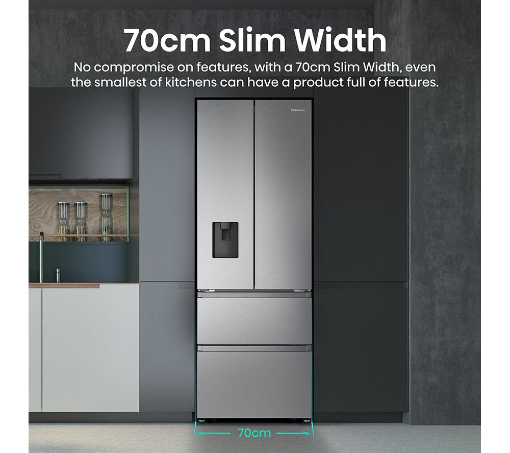 HISENSE PureFlat Slim RF632N4WIE Fridge Freezer - Stainless Steel image number 5 of 26