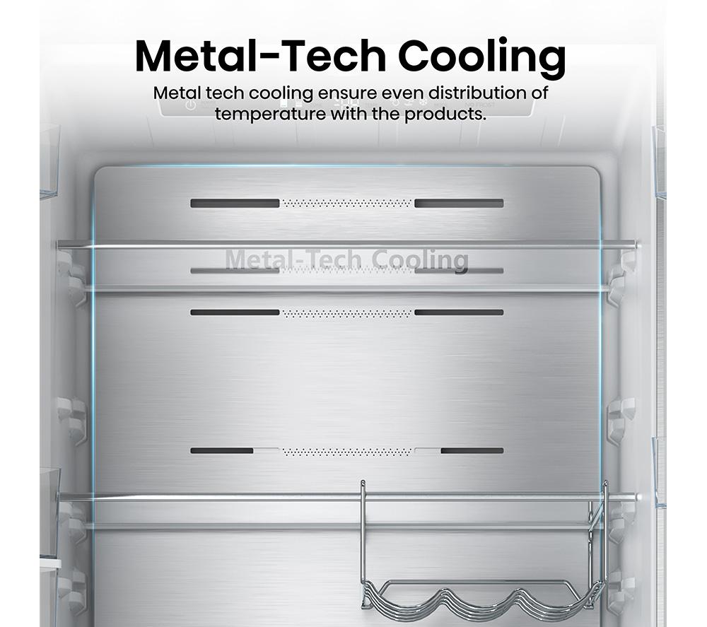 HISENSE PureFlat Slim RF632N4WIE Fridge Freezer - Stainless Steel image number 6 of 26