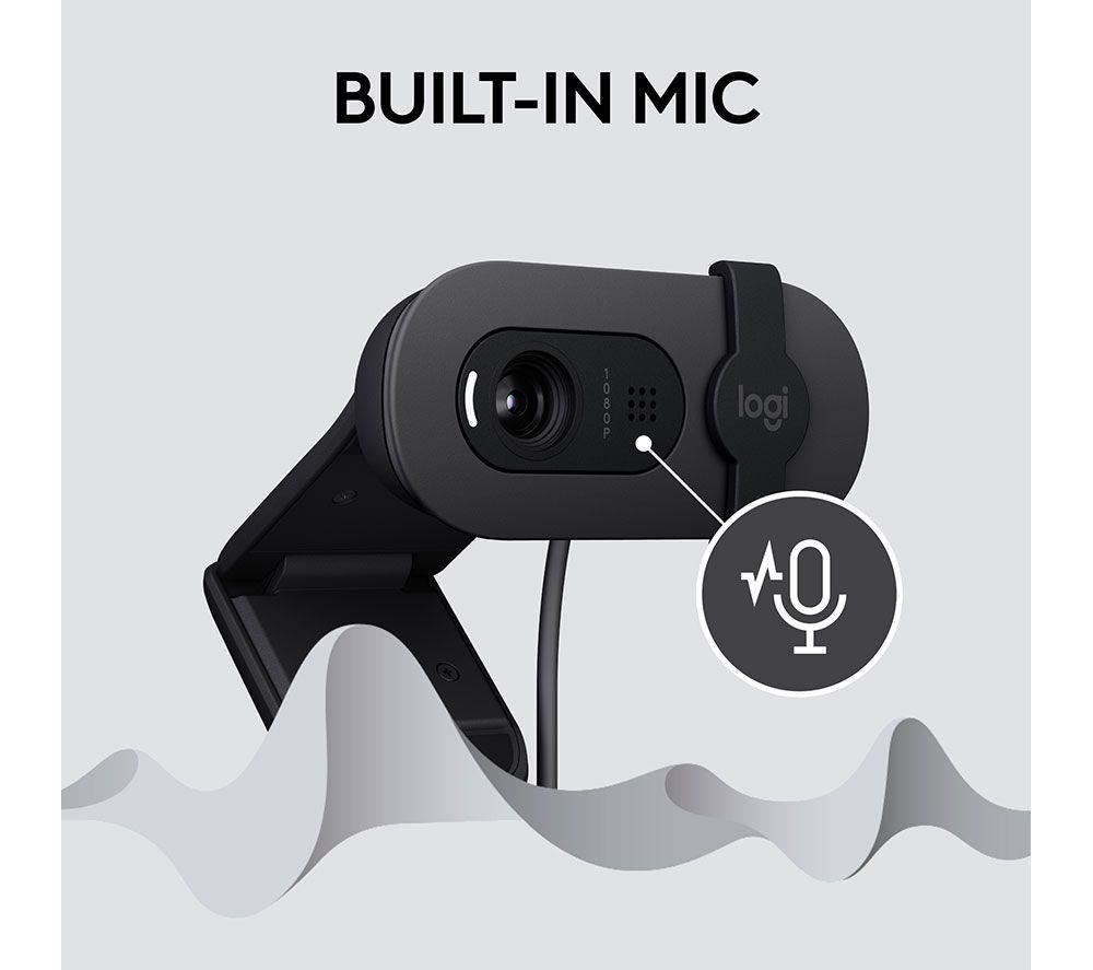 LOGITECH Brio 100 Full HD Webcam - Graphite image number 5 of 9
