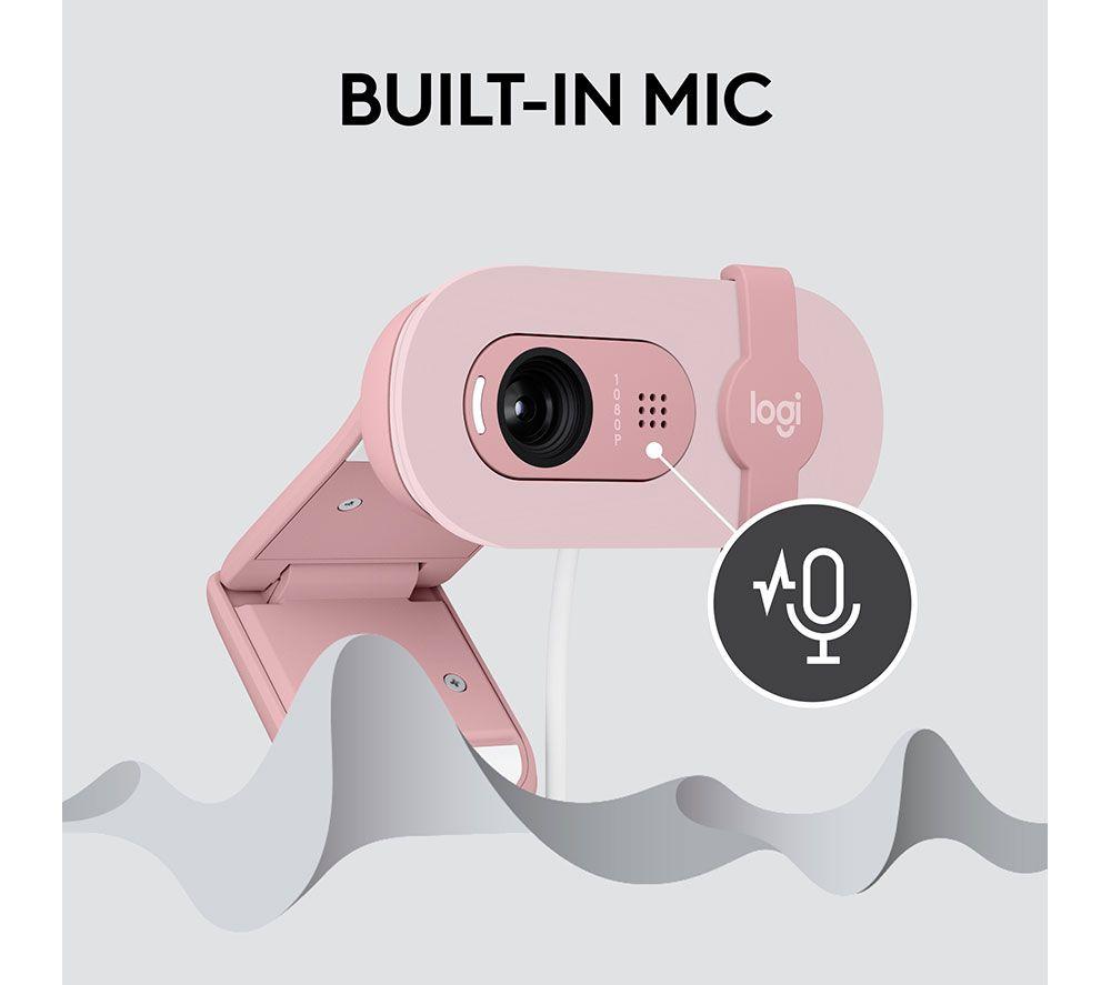 LOGITECH Brio 100 Full HD Webcam - Rose image number 5 of 9