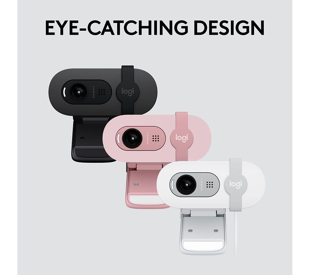 LOGITECH Brio 100 Full HD Webcam - Rose image number 8 of 9