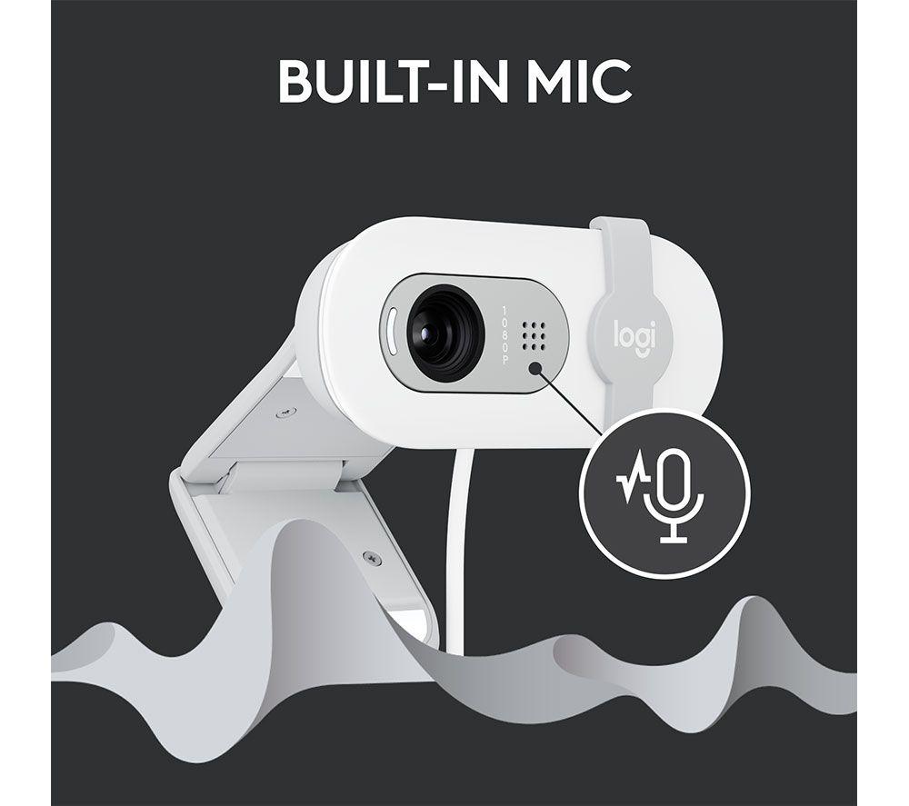 LOGITECH Brio 100 Full HD Webcam - White image number 5 of 9