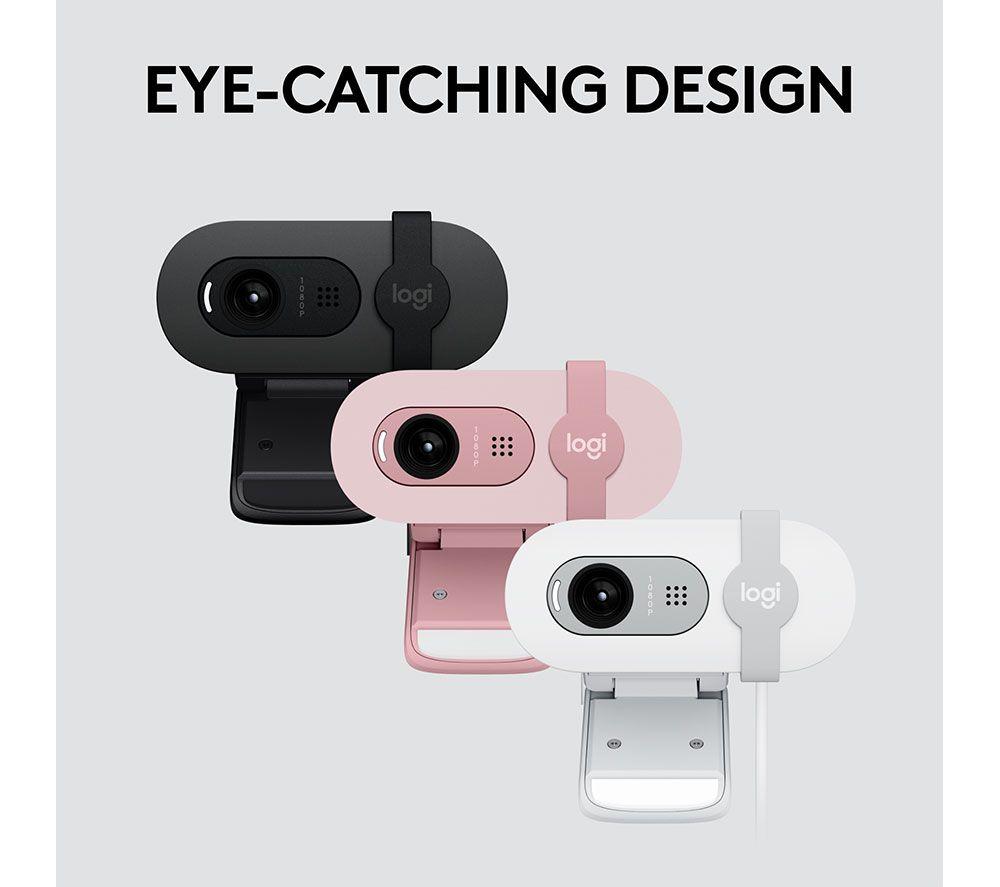 LOGITECH Brio 100 Full HD Webcam - White image number 8 of 9