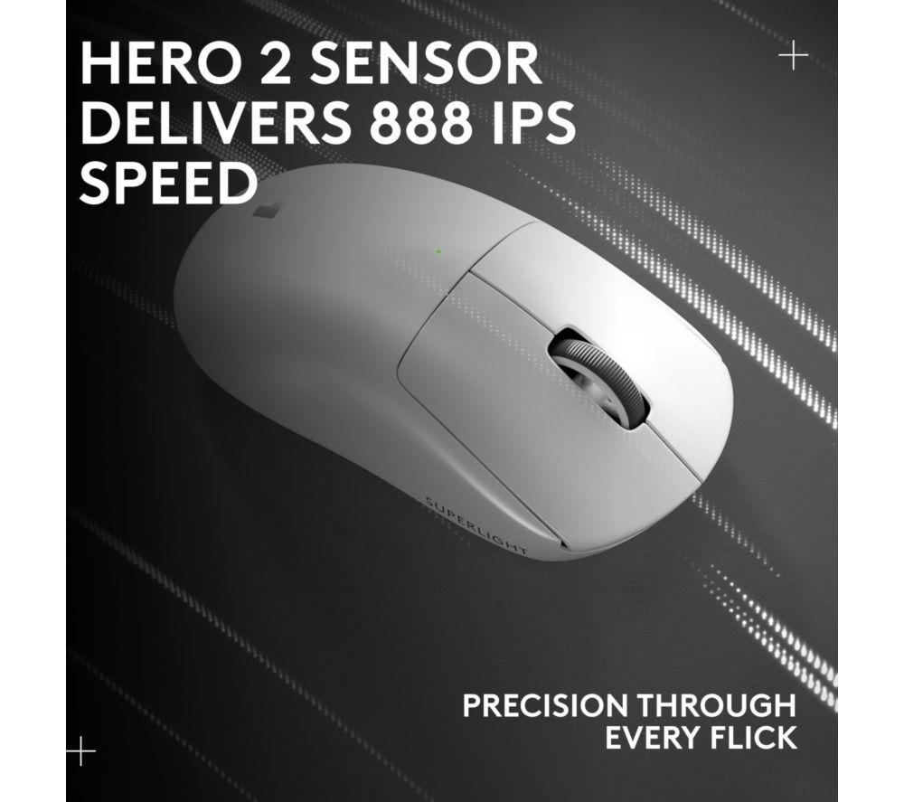 LOGITECH PRO X Superlight 2 Wireless Optical Gaming Mouse - White image number 23 of 36