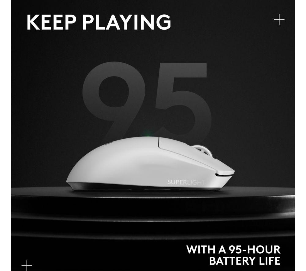 LOGITECH PRO X Superlight 2 Wireless Optical Gaming Mouse - White image number 24 of 36