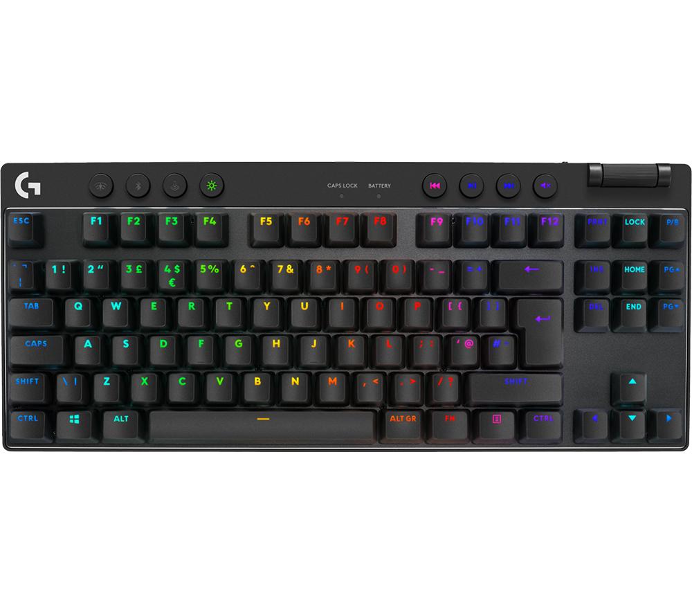 LOGITECH G Pro X Wireless Gaming Keyboard - Black, Black
