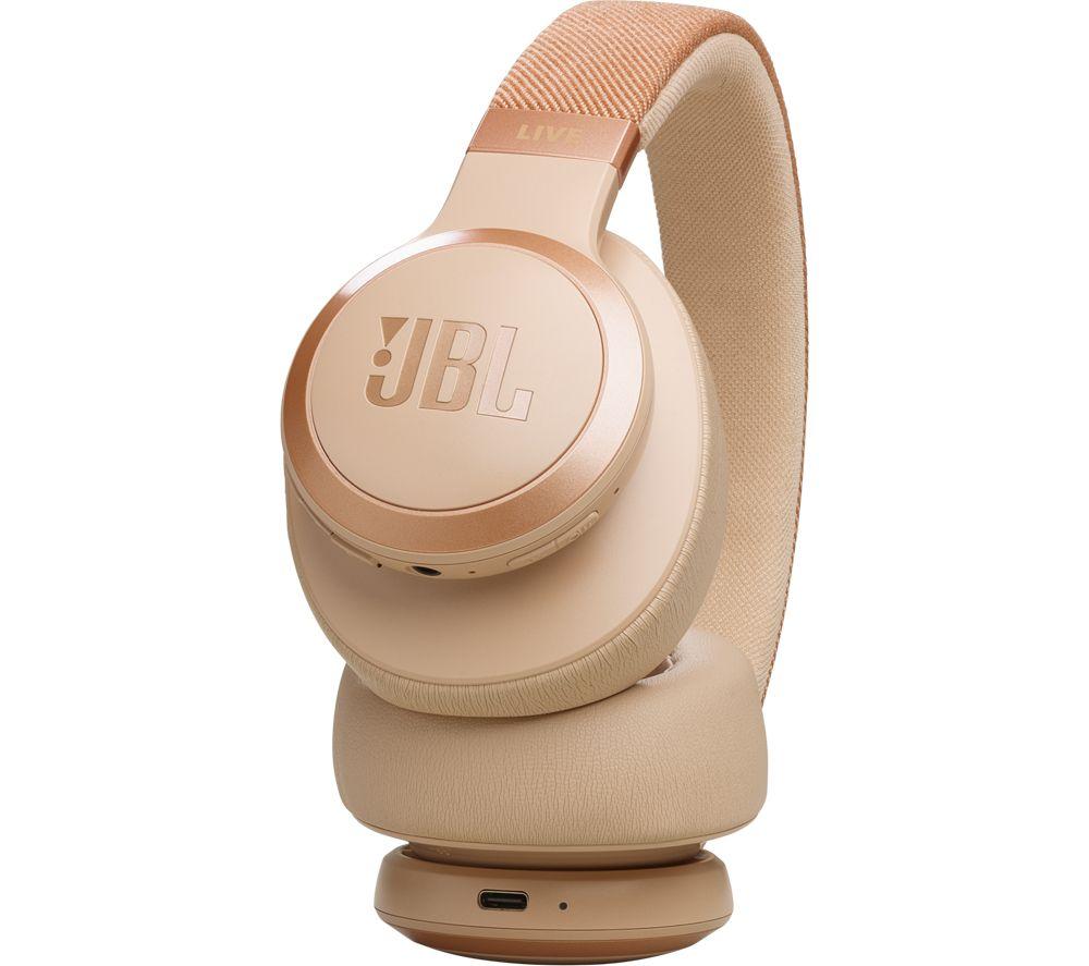 JBL Live 770NC Wireless Bluetooth Noise-Cancelling Headphones - Sand image number 5 of 10