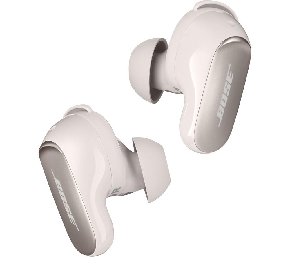 BOSE QuietComfort Ultra Wireless Bluetooth Noise-Cancelling Earbuds - White Smoke, Silver/Grey,White