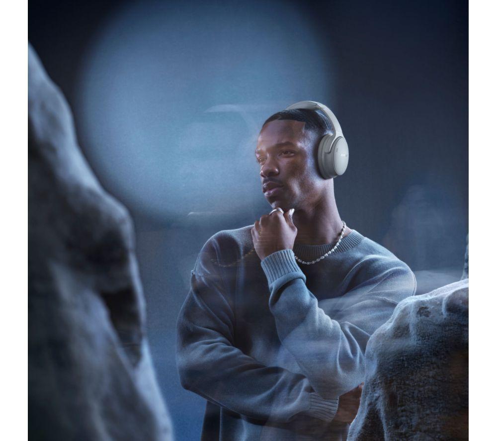 BOSE QuietComfort Wireless Bluetooth Noise-Cancelling Headphones - Moonlight Grey image number 7 of 7