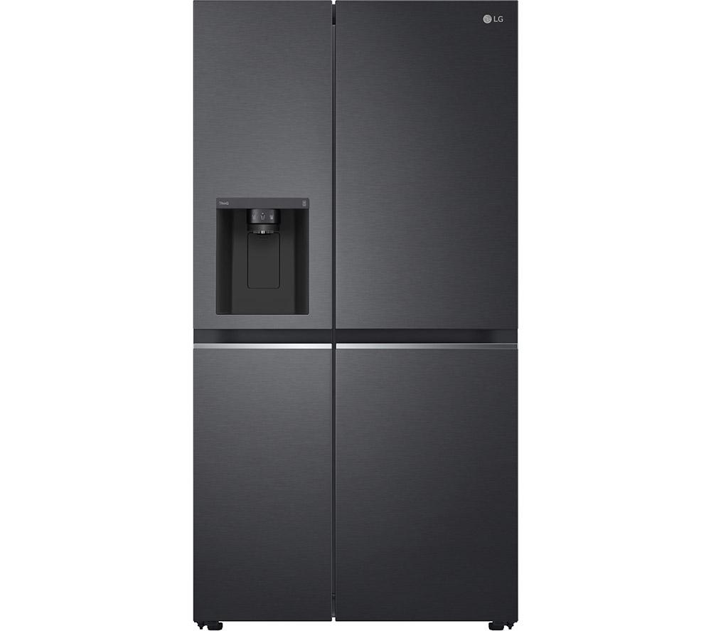 LG NatureFRESH GSLV70MCTD American-Style Smart Fridge Freezer - Matte Black, Black