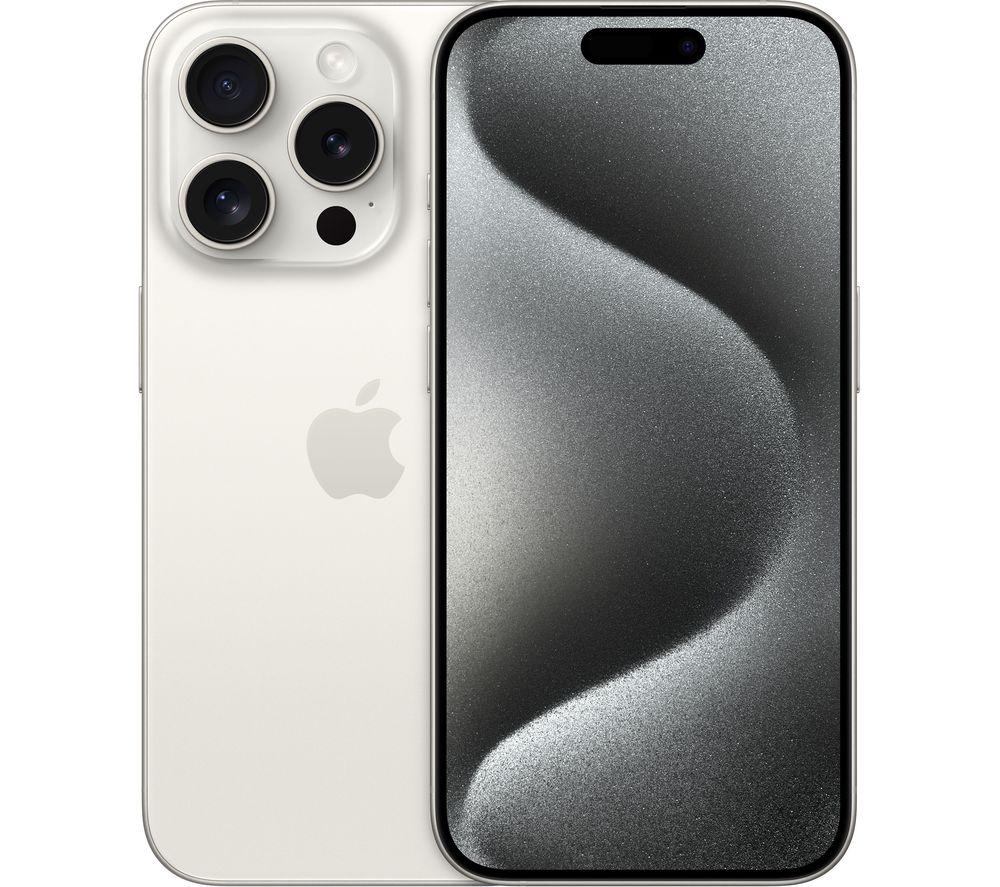 APPLE iPhone 15 Pro - 256 GB, White Titanium, White