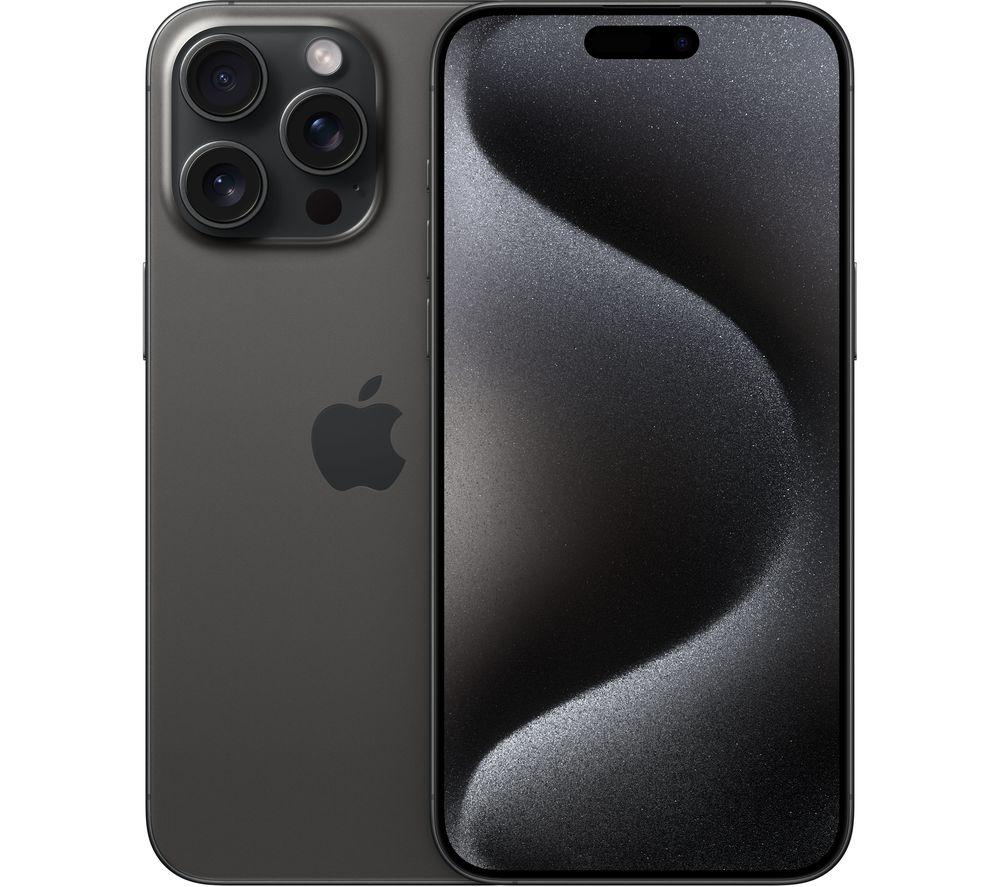 APPLE iPhone 15 Pro Max - 512 GB, Black Titanium, Black