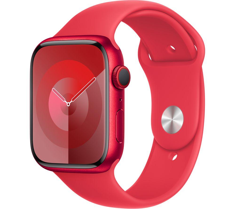 APPLE Watch Series9 Cellular - 45 mm (PRODUCT)RED Aluminium Case with (PRODUCT)RED Sport Band, M/L,
