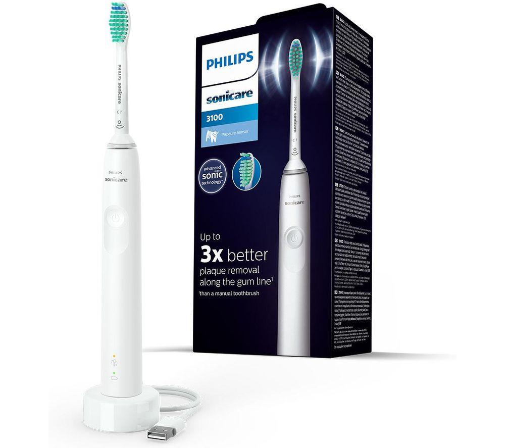 PHILIPS Sonicare 3100 HX3671/13 Electric Toothbrush - White, Black