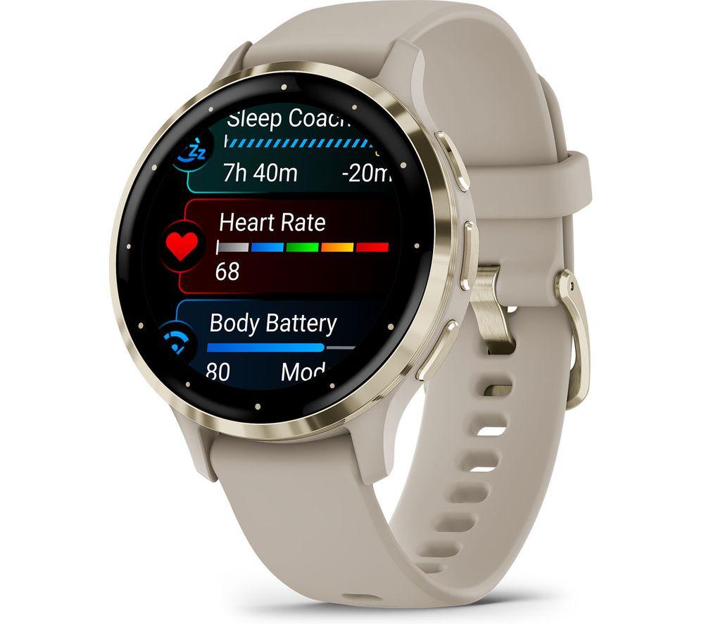 GARMIN Venu 3S - Soft Gold & French Grey - image 3