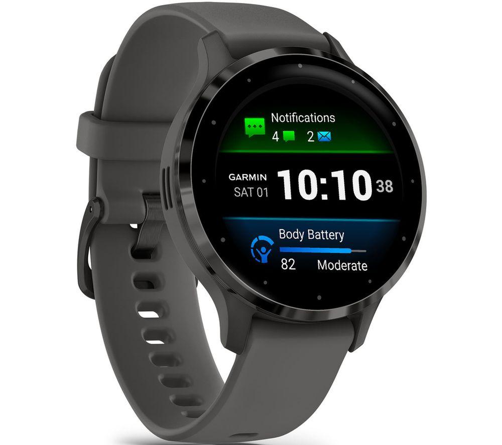 GARMIN Venu 3S - Slate & Pebble Grey, Black,Silver/Grey