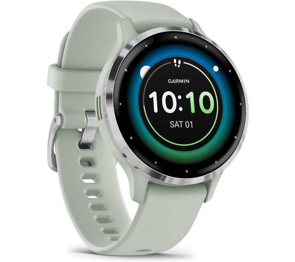 GARMIN Venu 3S - Silver & Sage Grey, Green,Silver/Grey