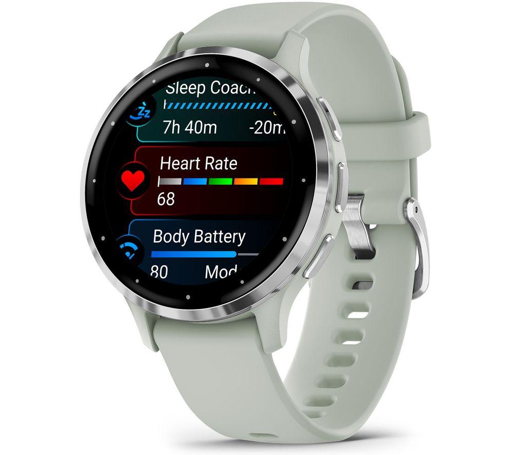 GARMIN Venu 3S - Silver & Sage Grey image number 3 of 11