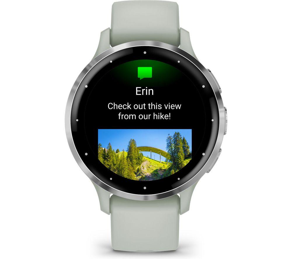 GARMIN Venu 3S - Silver & Sage Grey image number 5 of 11