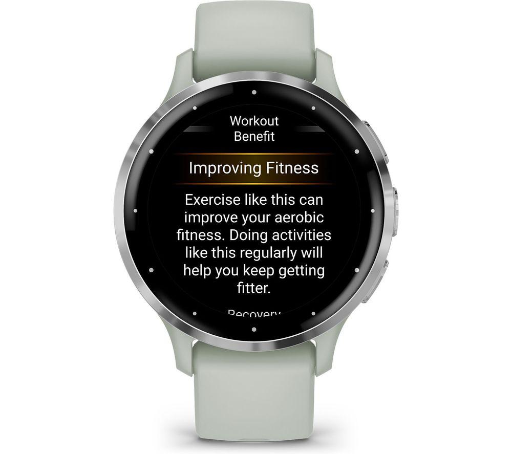 GARMIN Venu 3S - Silver & Sage Grey image number 6 of 11