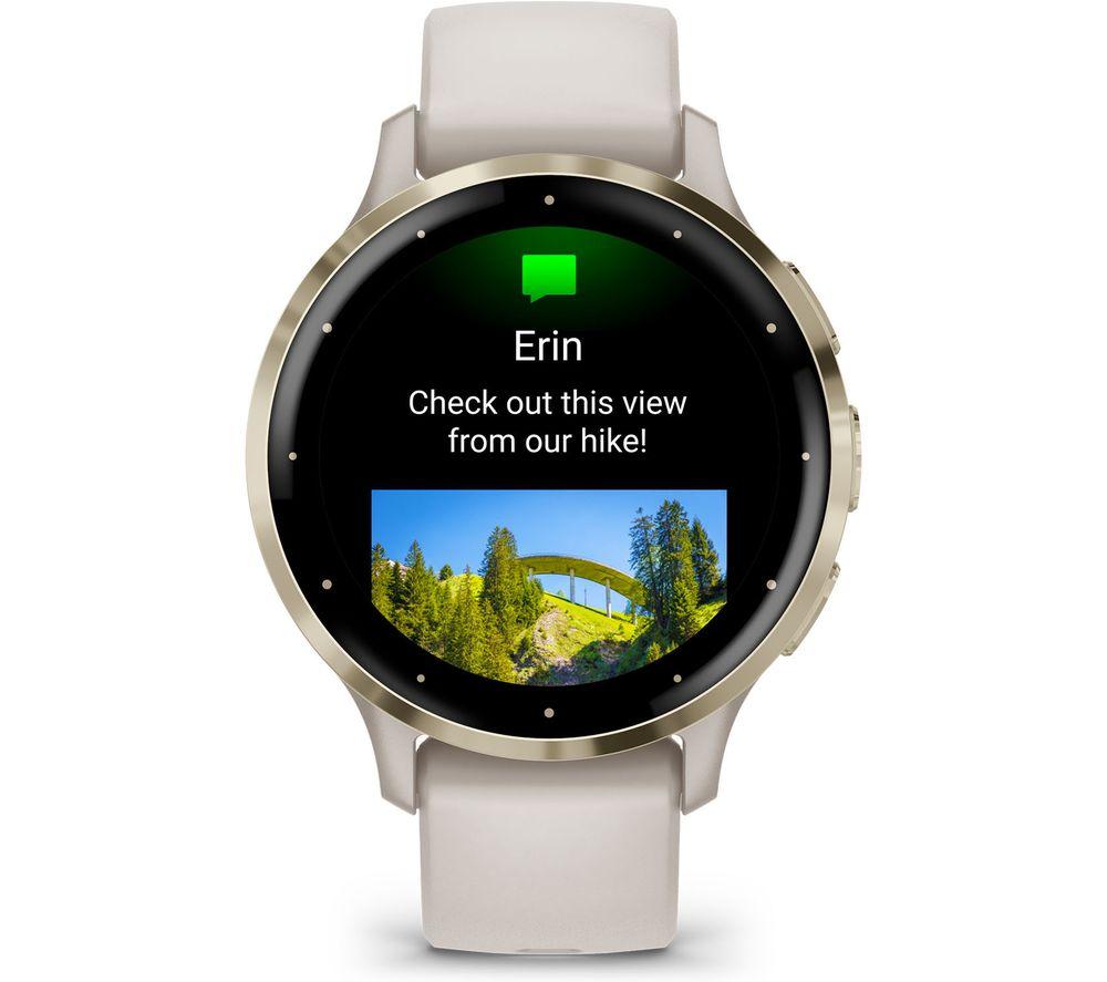 GARMIN Venu 3S - Soft Gold & Ivory image number 5 of 11