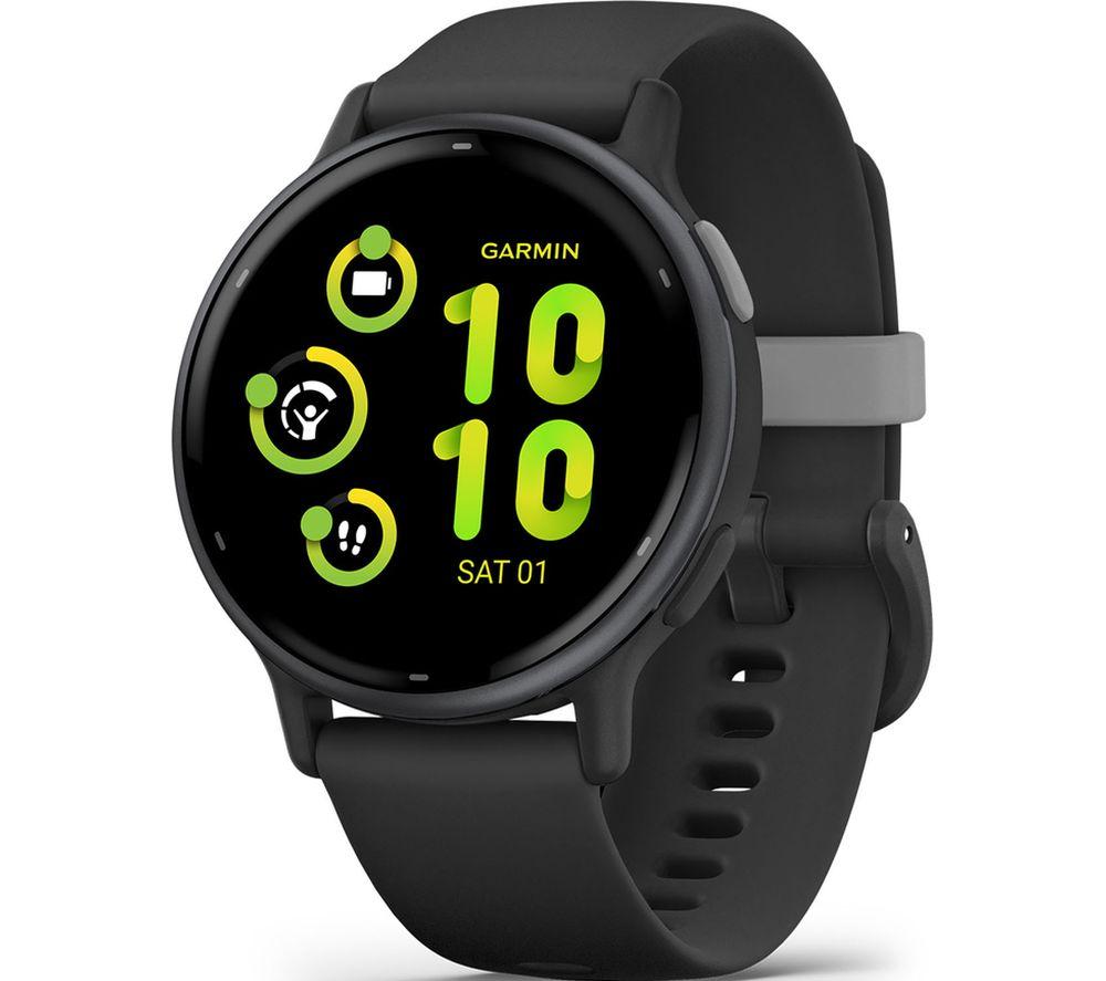 Garmin vívoactive 5, AMOLED GPS Smartwatch, All-day Health Monitoring, Advanced Fitness Features, Personalised Sleep Coaching, Music and up to 11 days battery life, Black