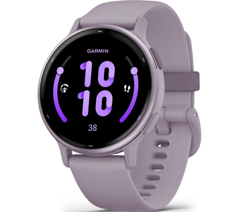 Garmin vívoactive 5, AMOLED GPS Smartwatch, All-day Health Monitoring, Advanced Fitness Features, Personalised Sleep Coaching, Music and up to 11 days battery life, Metallic Orchid