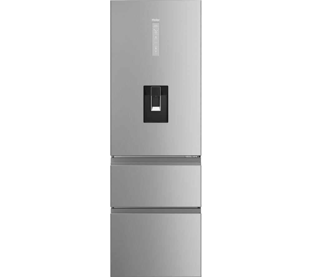 HAIER HTW5618DWMG Smart Fridge Freezer – Silver, Silver/Grey