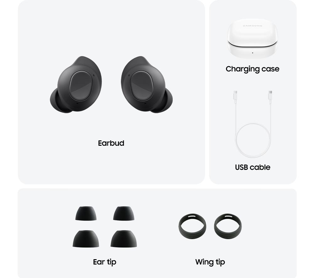 SAMSUNG Galaxy Buds FE Wireless Bluetooth Noise-Cancelling Earbuds - Black - image 10