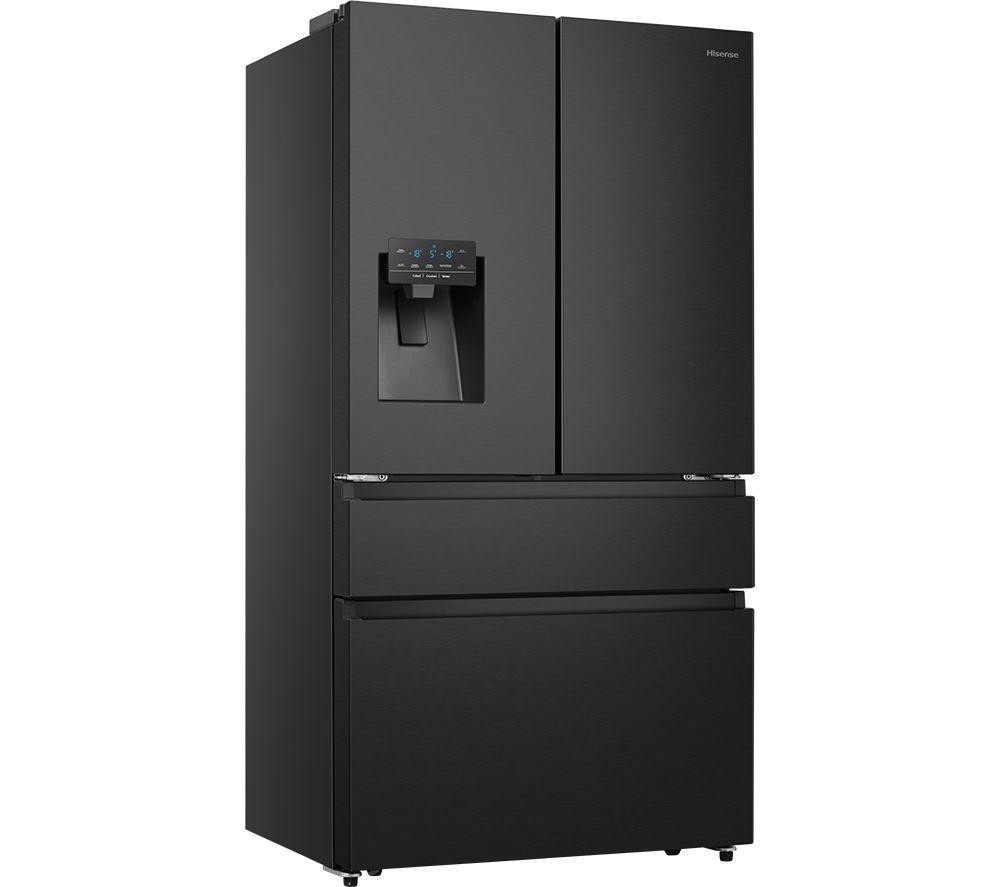 HISENSE PureFlat RF728N4SBFE Smart Fridge Freezer - Black Stainless Steel, Stainless Steel