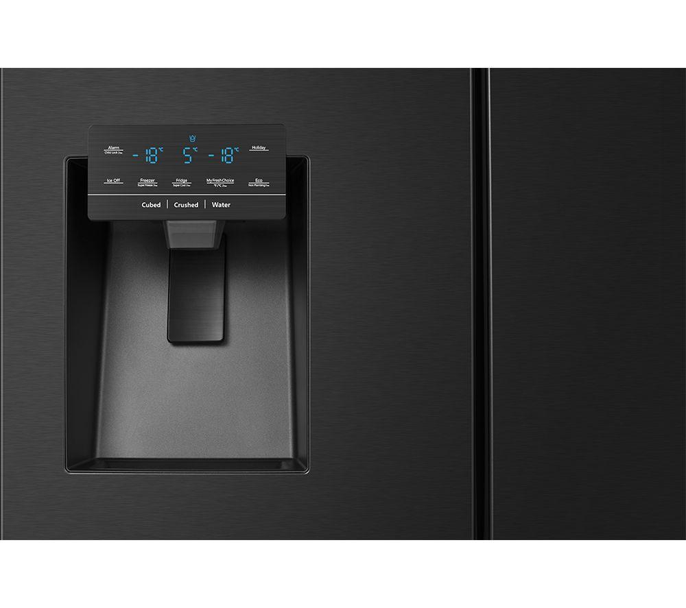 HISENSE PureFlat RF728N4SBFE Smart Fridge Freezer - Black Stainless Steel image number 5 of 12