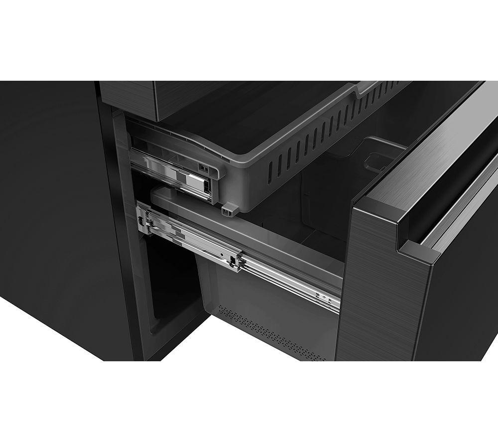HISENSE PureFlat RF728N4SBFE Smart Fridge Freezer - Black Stainless Steel image number 7 of 12